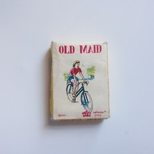 Old Maid Card Game Small Carrousel 38 Cards Vintage