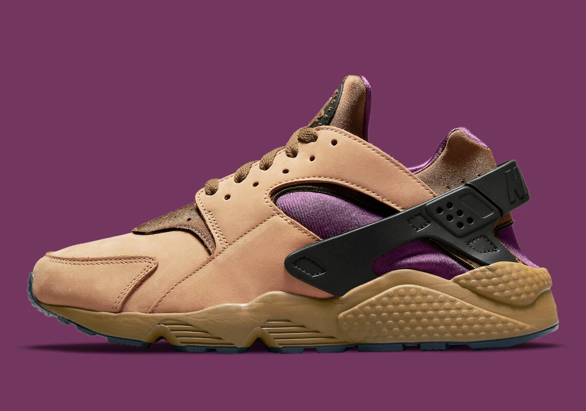 Air huarache run sales mid mens purple