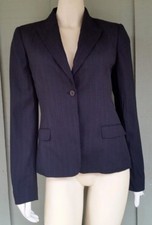 NWT 469 ELIE TAHARI Black Striped Jacket Blazer 10