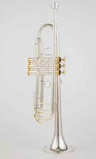 8335 Bb Trumpet B Flat Brass Silvering Professional Trumpet with Leather Case