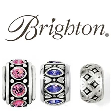  Brighton Jewelry Charm Bracelet Stoppers Spacer New and Retired Fine Silver 
