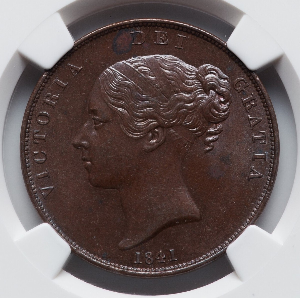 Great Britain - 1841 Victoria Penny - NGC MS62BN - SUPER BEAUTIFUL