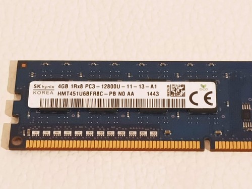 Sk hynix 4GB 1Rx8 PC3-128000 (HMT451U6BFR8C) DDR3 Desktop RAM - Picture 2 of 2