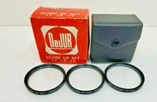 DeJur 49mm Close-Up Lens Filter Set 1 2 4 Used