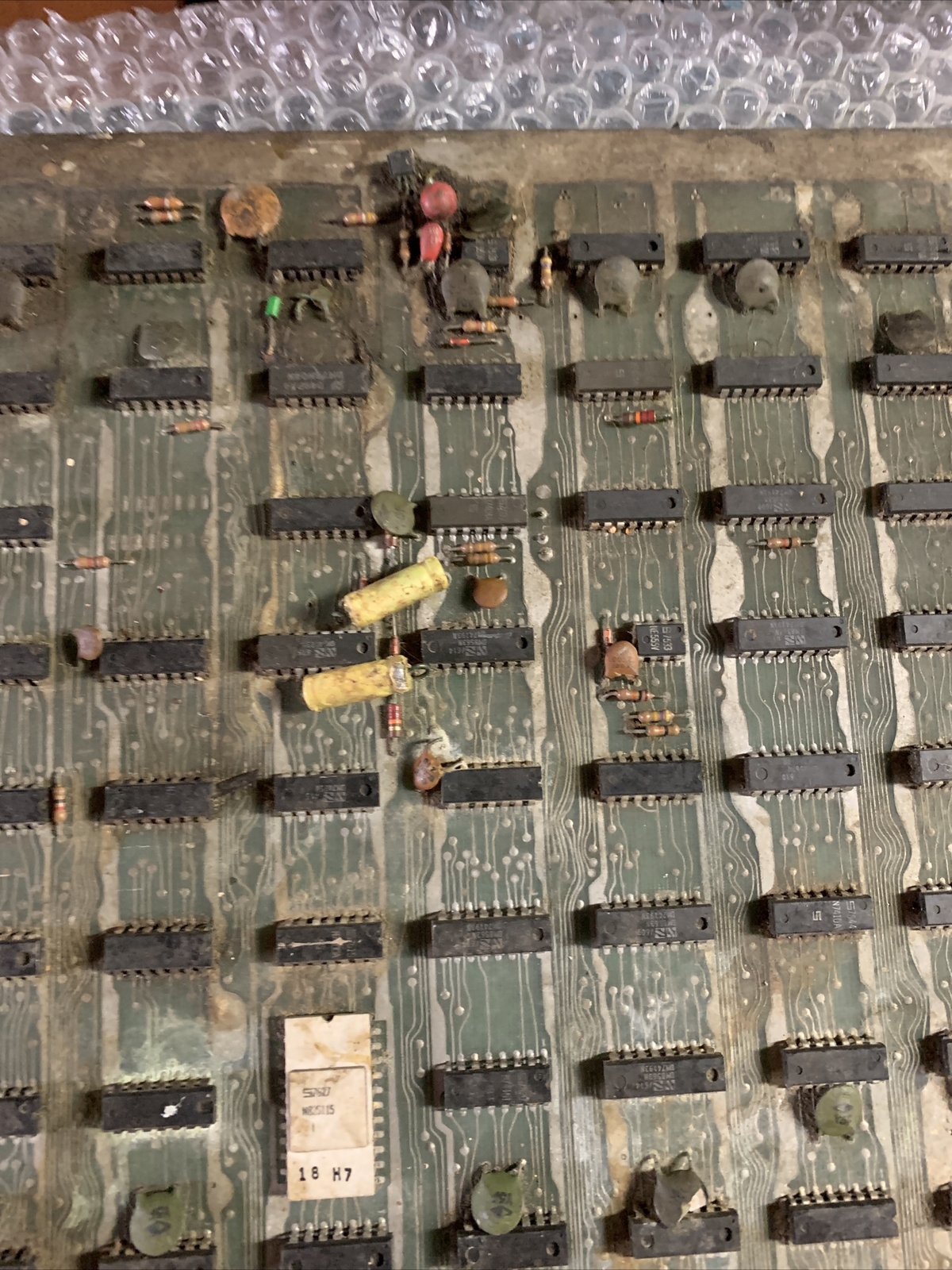 Old Dirty UNTESTED unkown 1976 Meadows ARCADE PCB board Of63