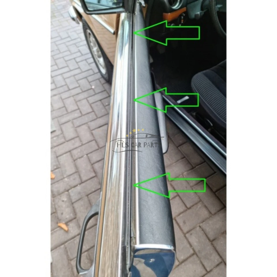 Cepillos rascadores de goma para cinturón de sellado de ventana de puerta 4 piezas para Mercedes Benz W123 W126 Foto 4 de 4