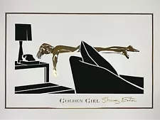 Shirley Eaton SIGNED golden girl lithograph, James Bond 007 'Goldfinger' COA