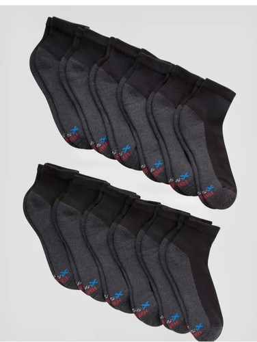 Hanes 12 Pair BIG & TALL X-Temp Ankle Socks size 12-14 shoe size - Picture 2 of 2