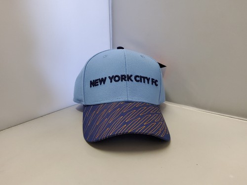 New York City FC MLS Official Product Adult Unisex Blue Curved Cap/Hat OSFM - Picture 1 of 5