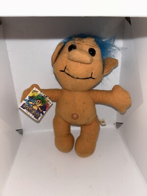 Troll-Kins Troll Plush Stuffed Troll Doll 12'' Trollkins with Tag Vintage 1991 