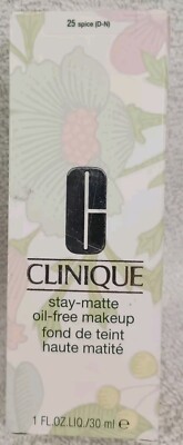 HTF Clinique Stay-Matte Oil-Free Makeup Foundation 25 SPICE  30ml/1oz SOLD OUT!