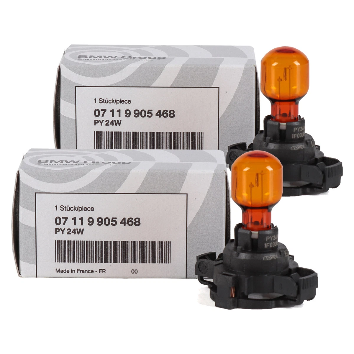 2x ORIGINAL BMW Glühlampe Blinkleuchte PY24W Gelb 3er 4er 5er X3  