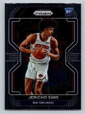 Jericho Sims RC Rookie 2021-22 Panini Chronicles #609 New York Knicks