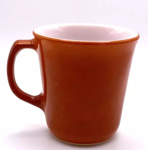 VTG -  Pyrex Burnt Orange Coffee Mug - USA - Tea Cup