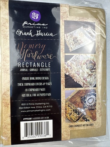 Prima Memory Hardware Album Truciolato Kraft Rettangolare 8 Pagine NUOVO - Foto 2 di 5