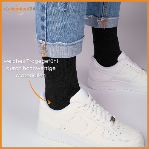 Sportsocken Tennissocken (10-50 Paar) Arbeitssocken Herren Damen Socken Schwarz - Bild 5 von 40