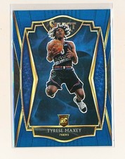 TYRESE MAXEY 2020-21 SELECT PRIZMS BLUE #174 ROOKIE RC *PHILADELPHIA 76ERS*