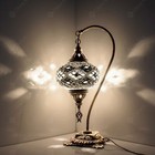 Turkish Moroccan Style Mosaic Multicolour Lamp Desk Table Lamp Light Large Globe