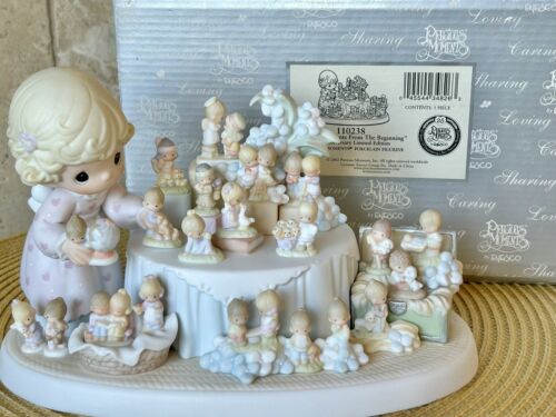 Precious Moments-From The Beginning#110238 25th Anniversary 2002 Limited Edition - Afbeelding 1 van 15