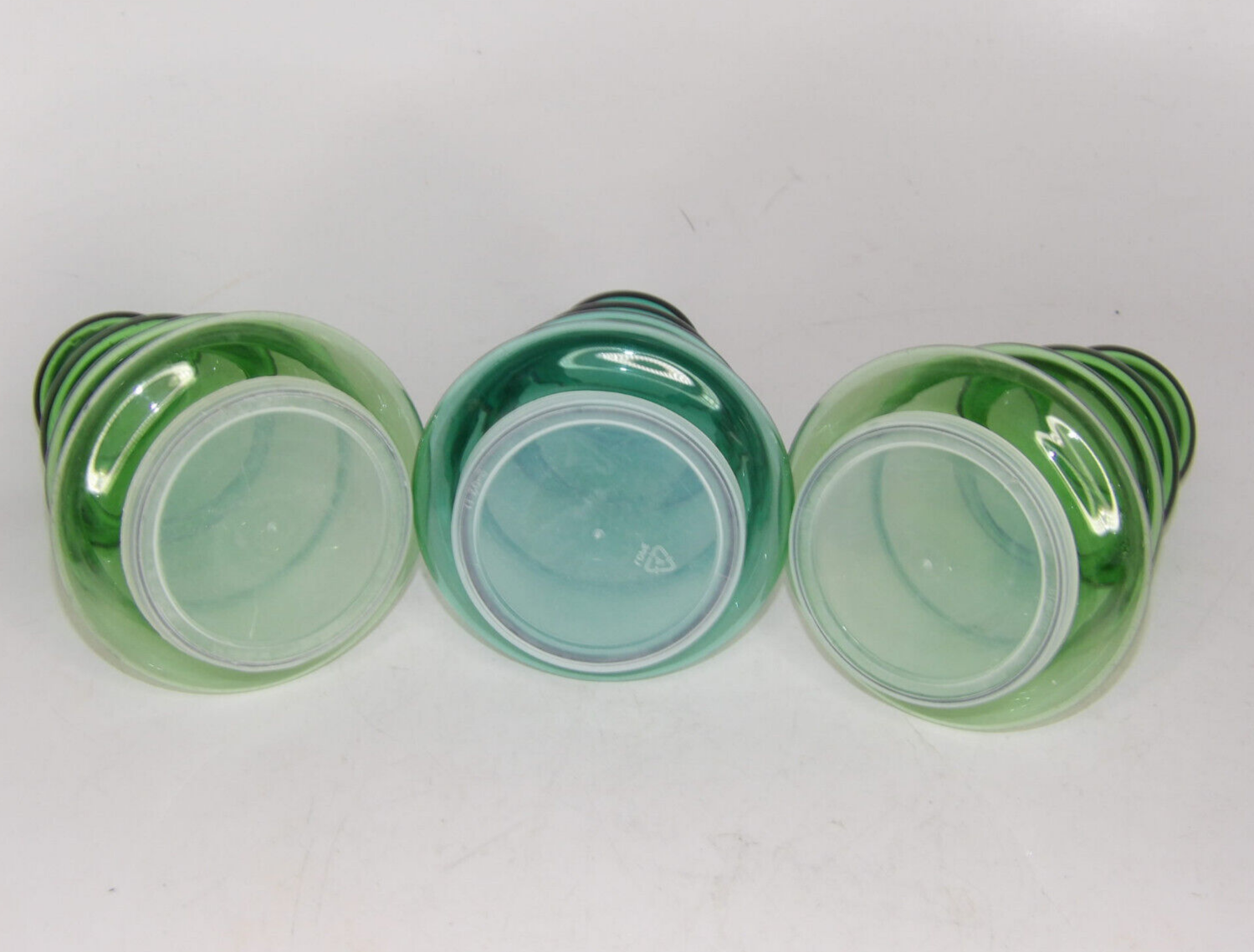 Libbey Christmas Tree Apothecary Greenr Glass Candy Jar Canister 7