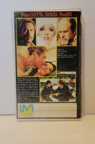 POLIZIOTTO SENZA PAURA ( MAURIZIO MERLI - STELVIO MASSI -1978 ) VHS Vtg Italy - Picture 2 of 3