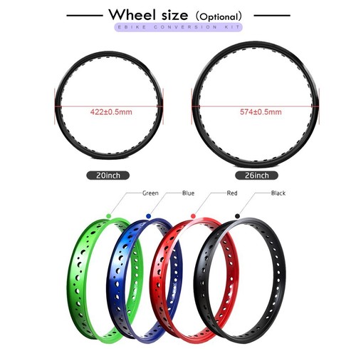 Snow Fat Bike E-Bicycle Conversion Kit 72V 3000W Rear Rotate Wheel Hub Motor - Picture 15 of 24