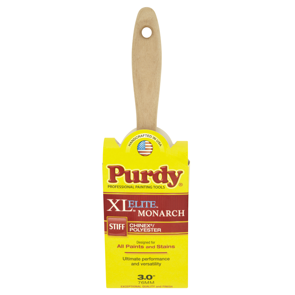 Purdy Monarch Elite 1 Inch Paint Brush - Professional Chinex Filament, Hand-Chiseled For Precision Cutting In