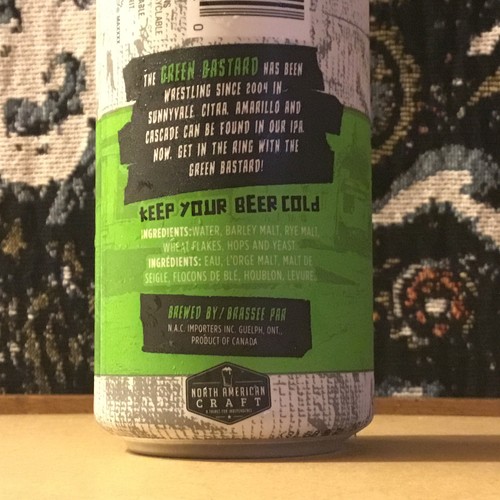 RARE! TRAILER PARK BOYS Green Bastard IPA Canada Beer Can Empty Limited! Bubbles - Picture 6 of 8