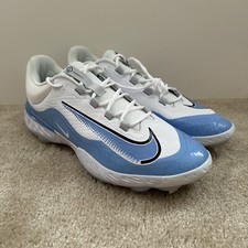 Nike Baseball Cleats Size 16 Alpha Huarache Elite 4 UNC Blue White DR6851-102