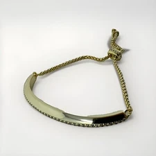 Kendra Scott CZ Slide Bracelet OTT Lux Gold Metal - New