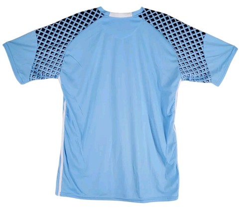 Real Madrid Emirates Soccer 16/17 Jersey Shirt Mens L Blue Graphics Goal Keeper - Picture 8 of 8