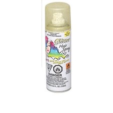 UNIQUE Glitter Hairspray 4.5 Oz Gold Color Glitter