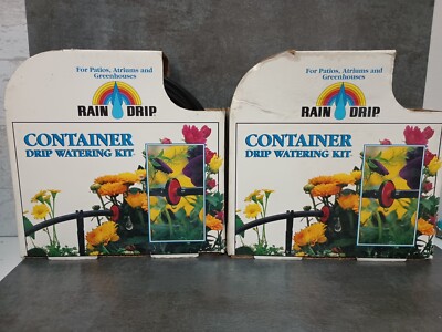 2 Raindrip Drip Irrigation Container Pot Planter Garden Patios Watering Kit 