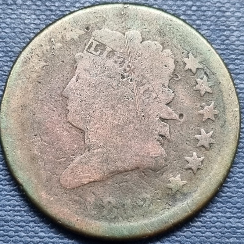 1812 Classic Head Large Cent 1c Circulated B80#80606