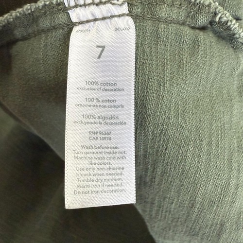 Oshkosh B'Josh Girls Arm Green Utility Jacket Button Up Size 7 Patchs - Picture 8 of 8