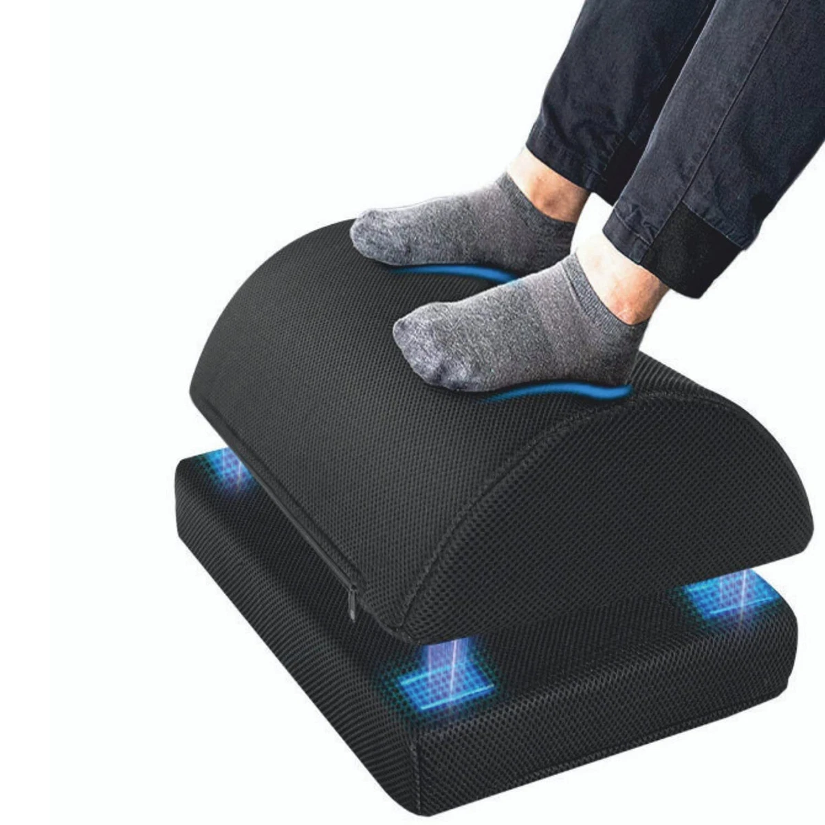 Adjustable Under Desk Footrest,Ergonomic Foot Stool for Under Desk