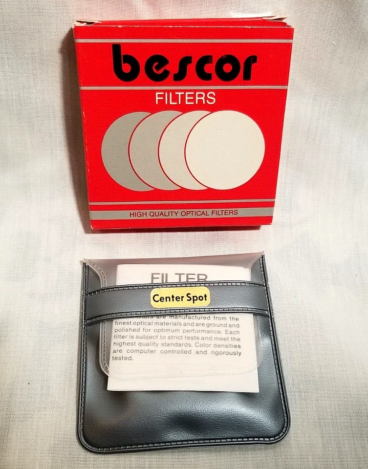 bescor 49 mm Mist - Sharp Center Spot Optical Lens R-8731 USA BRAND NEW in Case - Image 4 of 4