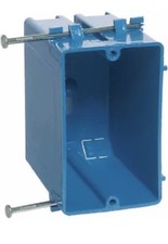 Carlon B120A-UPC Single Gang Plastic Switch  Outlet Box, 3-7/8"x2-1/4"x3-1/4"