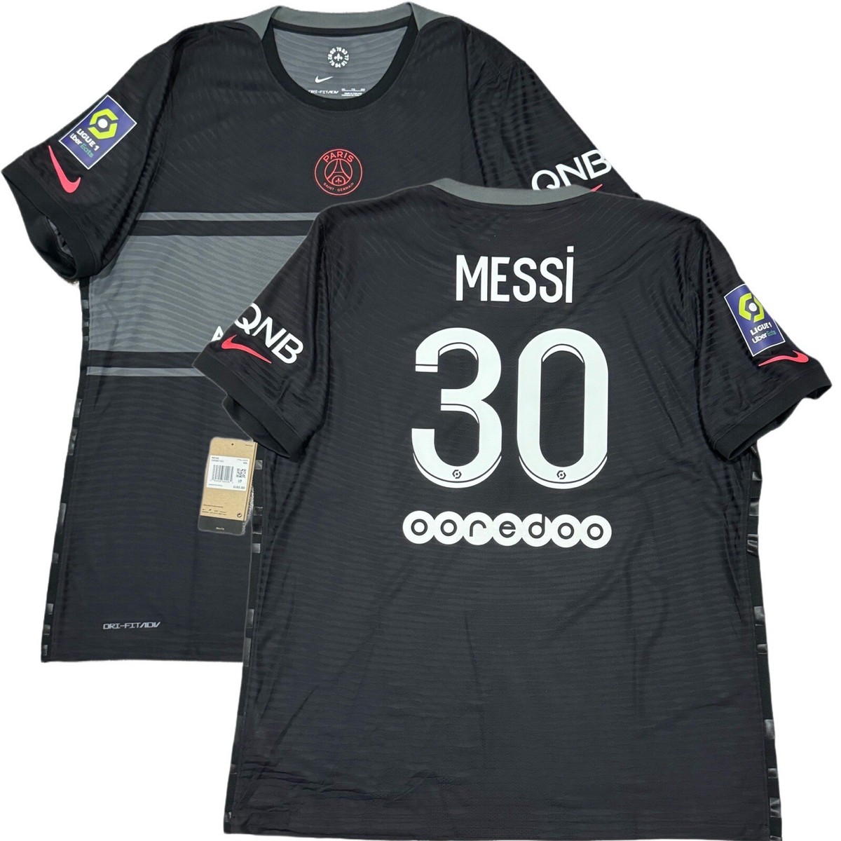 2021/22 PSG Authentic Third Jersey #30 Messi 2XL Nike Vapor 2021/22 PSG Authentic Third Jersey #30 Messi 2XL Nike Vapor