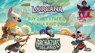 Disney Lorcana Archazia's Island Singles - Wählen Sie Ihre Karte Selten Super Legendär