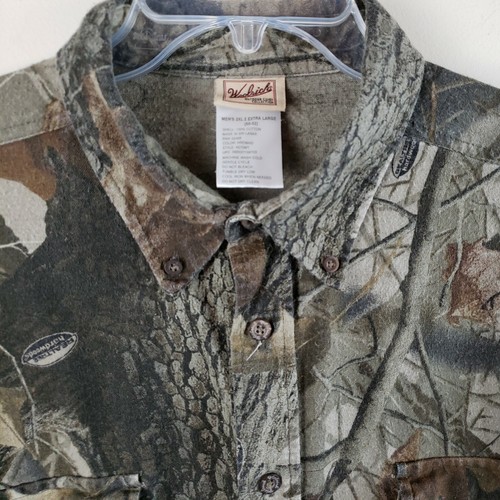 Woolrich camo hunting shirt mens XXL 2XL realtree hardwoods long sleeve cotton - Picture 9 of 10
