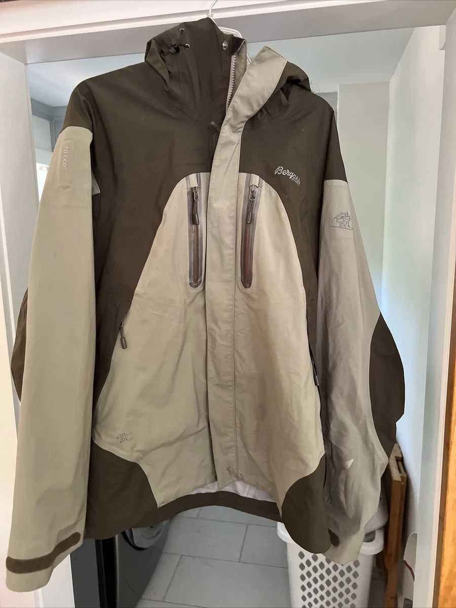 BERGANS OF NORWAY SHELL JACKET BREATHABLE WATERPROOF SIZE XL