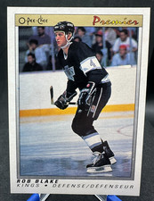 1990-91 O-Pee-Chee Premier #6 Rob Blake Rookie card RC. rookie card picture