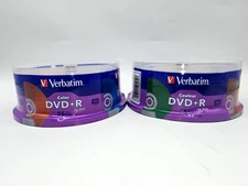 (2X) Verbatim DVD+R Life Series Vibrant Color Discs 4.7GB 16X 120 Min #98431