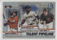 2020 Bowman Talent Pipeline Trios Chrome Hunter Bishop Jalen Miller #TP-SFG 7at