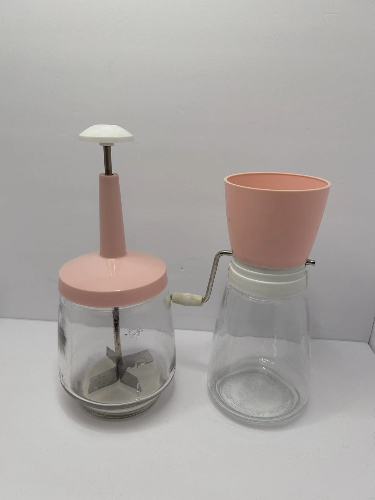 Vintage Federal Housewares Nut Chopper Spice Herb Grinder Set Harvest 1950’s