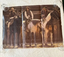 Vintage Jimi Hendrix Outlaws/Cowboys Poster Ed Thrasher from Smash Hits 1968 LP