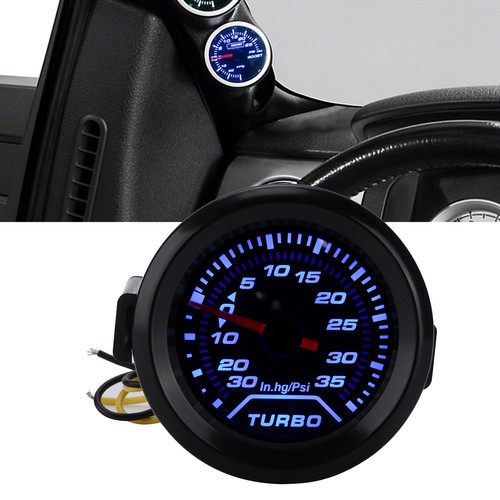 •12V Turbo Boost Pressure Gauge 52mm/2in 35PSI Digital Display Blue Red LED - Picture 8 of 22