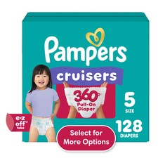 Pampers, Cruisers 360 Baby Diapers, Size 5, 128 ct