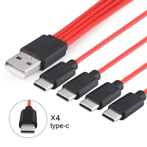 4 Port Type-C USB Splitter Charging Cable - Afbeelding 5 van 6